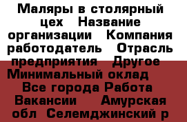 Маляры в столярный цех › Название организации ­ Компания-работодатель › Отрасль предприятия ­ Другое › Минимальный оклад ­ 1 - Все города Работа » Вакансии   . Амурская обл.,Селемджинский р-н